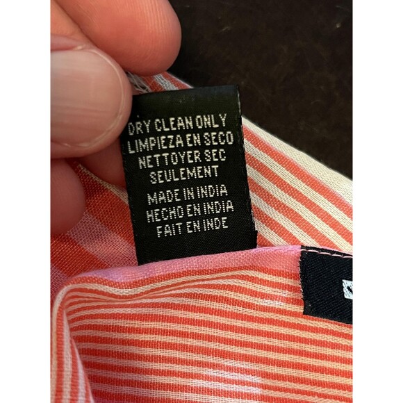 Vivante by VSA Scarf Womens One Size Multicolor Striped Organic Cotton Wrap - Picture 12 of 12